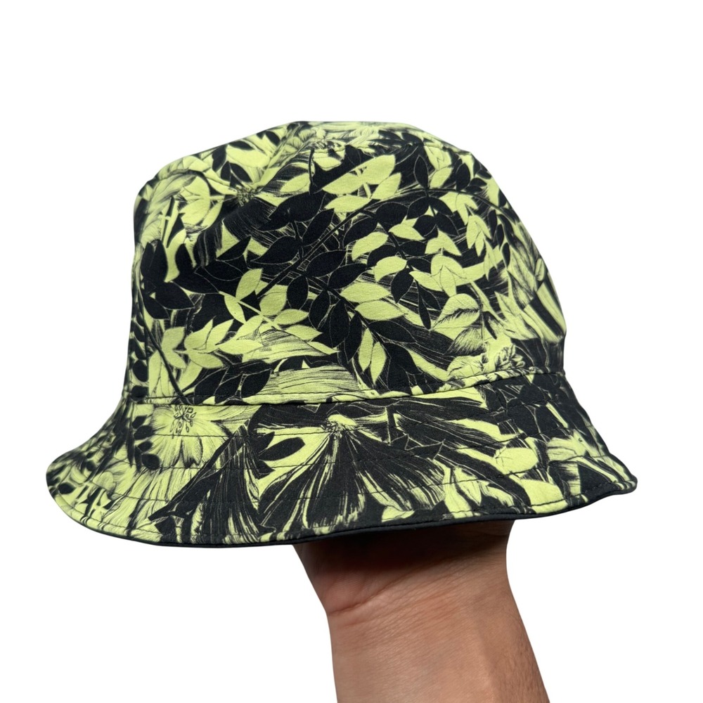 Lululemon Reversible Bucket Hat Unisex OS Lime Green Black Floral Grey Sun Hat